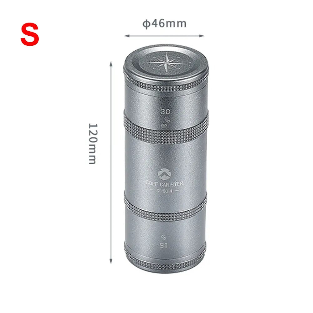 CAMPINGMOON CC-50 CC-51 Coffee Bean Storage Canister Portable Lightweight Multipurpose Moisture Proof Aluminum Alloy Tea Leaves Sealed Jar Container