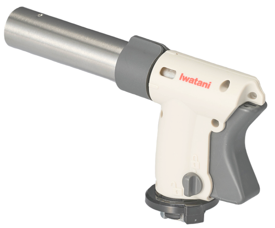 Iwatani CB-TC-CKWH Cooking Torch Burner Portable Lightweight Cassette Gas Grilling Master Butane Fire Gun Lighter Flamethrower Adjustable Flame