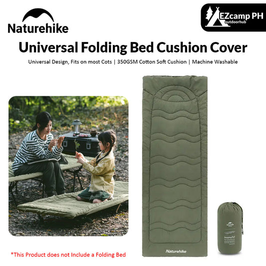 Naturehike Universal Folding Bed Cushion Cover Adjustable Strap Buckle Cotton Comfortable Soft Skin Friendly Warm Sleeping Pad Mat Add-on Accessories