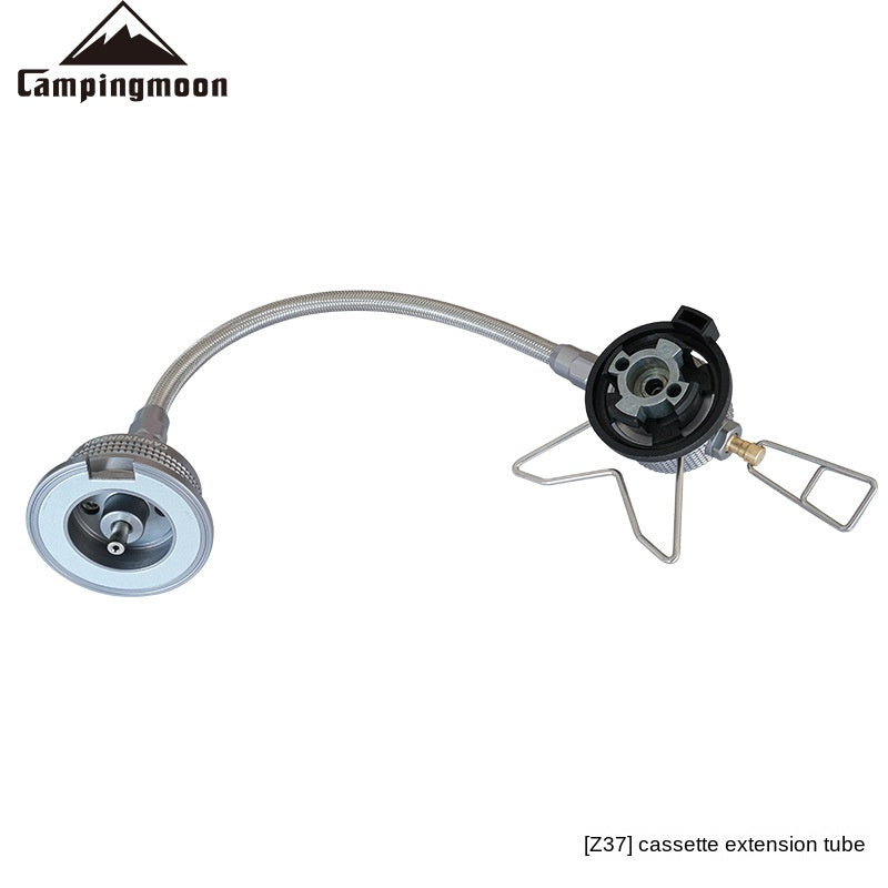 Campingmoon Gas Stove Adapter Burner Nozzle Type Standard Butane Fuel Gas Canister Hose Extension Tube Propane Cylinders Adaptor Stove Connector