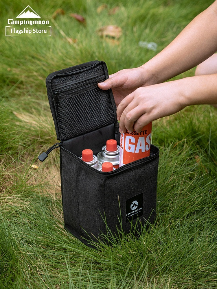 Campingmoon Lighting Storage Bag Multifunctional Large Canvas Lighting Tote Bag Lantern Gas Lamp Shockproof Bag Stove Flat Gas Canister Outdoor