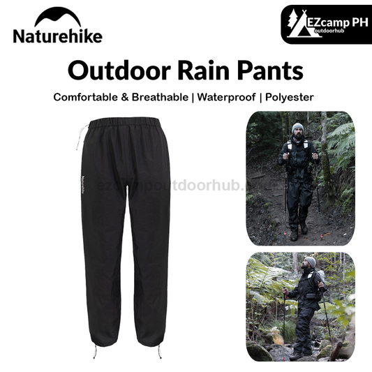 Naturehike Outdoor Rain Pants Portable Lightweight Unisex Adult Breathable Hiking Pants Rainproof And Waterproof Outdoor Camping Travel