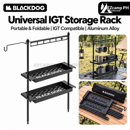 Blackdog Universal IGT Storage Rack Shelf Outdoor Camping Modular Table Add on Accessories