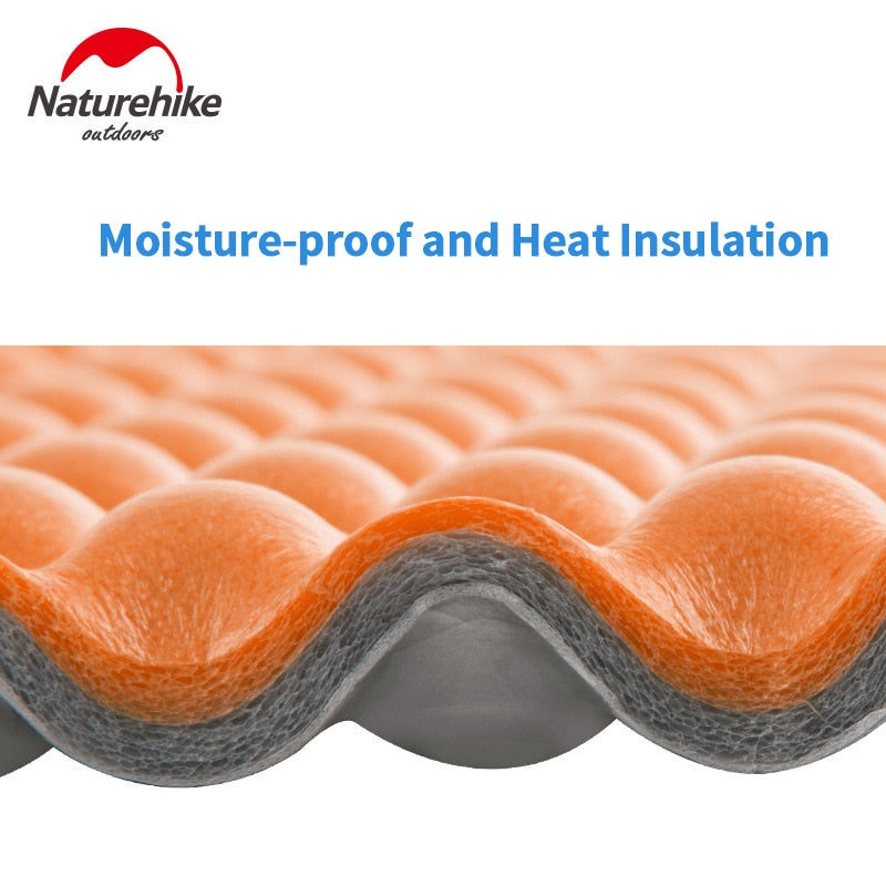 Naturehike Folding Egg Nest Moistureproof Pad Portable 1.8CM Thickness Outdoor Sleeping Mat Single Person Tray Groove Camping Pad Soft Tent Bed