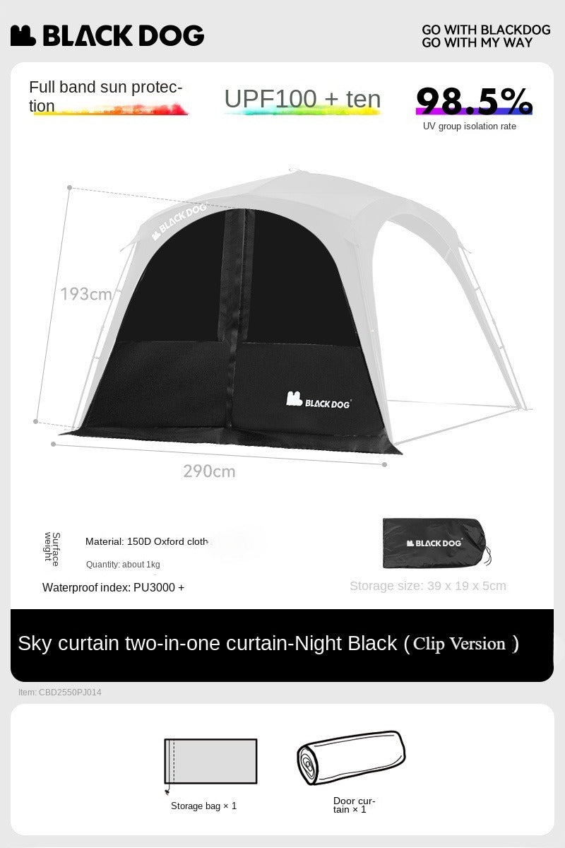 BLACKDOG DOME SKY Automatic Modular Multiple Setting Canopy Tent Unlimited Connection Bedroom Living Area Waterproof Outdoor Fast Build 4-12 Person Unicorn