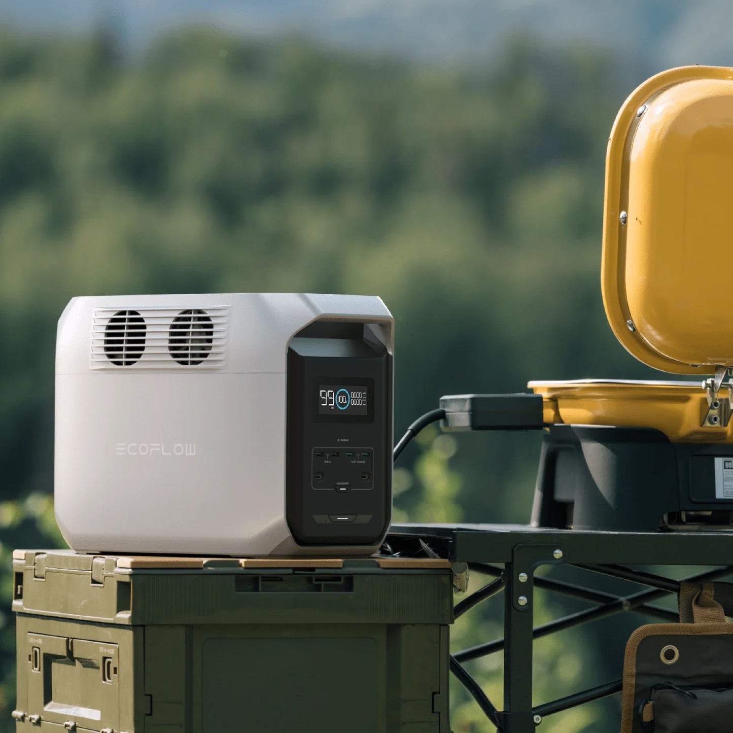 Ecoflow DELTA 3 1500 Power Station INT Portable Home Battery Backup Charging 100% In 1.5 Hours 1800W Up To 2200W With X-Boost Energy Storage