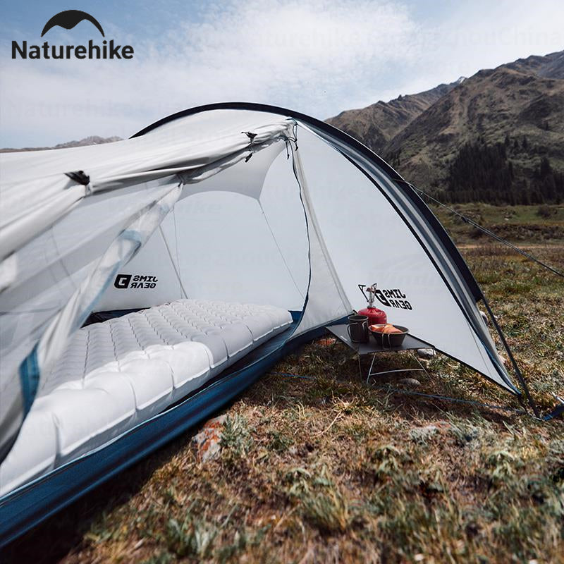 Naturehike JIM'S GEAR Series Trekking Tent Portable Ultralight 4 Seasons Tunnel Tent Camping Outdoor Hiking Picnic Beach Travel Tent 2 Person Nylon Waterproof Heavy Duty Original Nature Hike