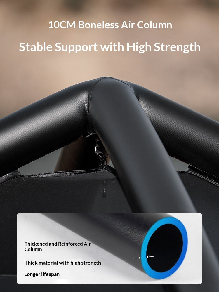 Blackdog BLACK HOME AIR 5.8 Inflatable Tent 3-4 Persons Dome Style Fast Build Waterproof Black Vinyl Coated Sunscreen With Electric Air Pump Outdoor