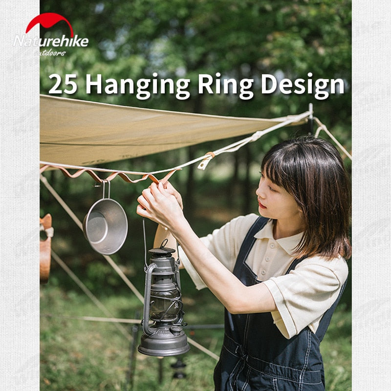 Naturehike Cowhide Hanging Rope Portable Ultralight Leather Clothesline With Snap Ring 4.6m Extendable Hanging Hang Hook Lanyard Tarp Pole Tent Outdoor Camping Hiking Beach Travel Accessories Heavy Duty Original Nature Hike