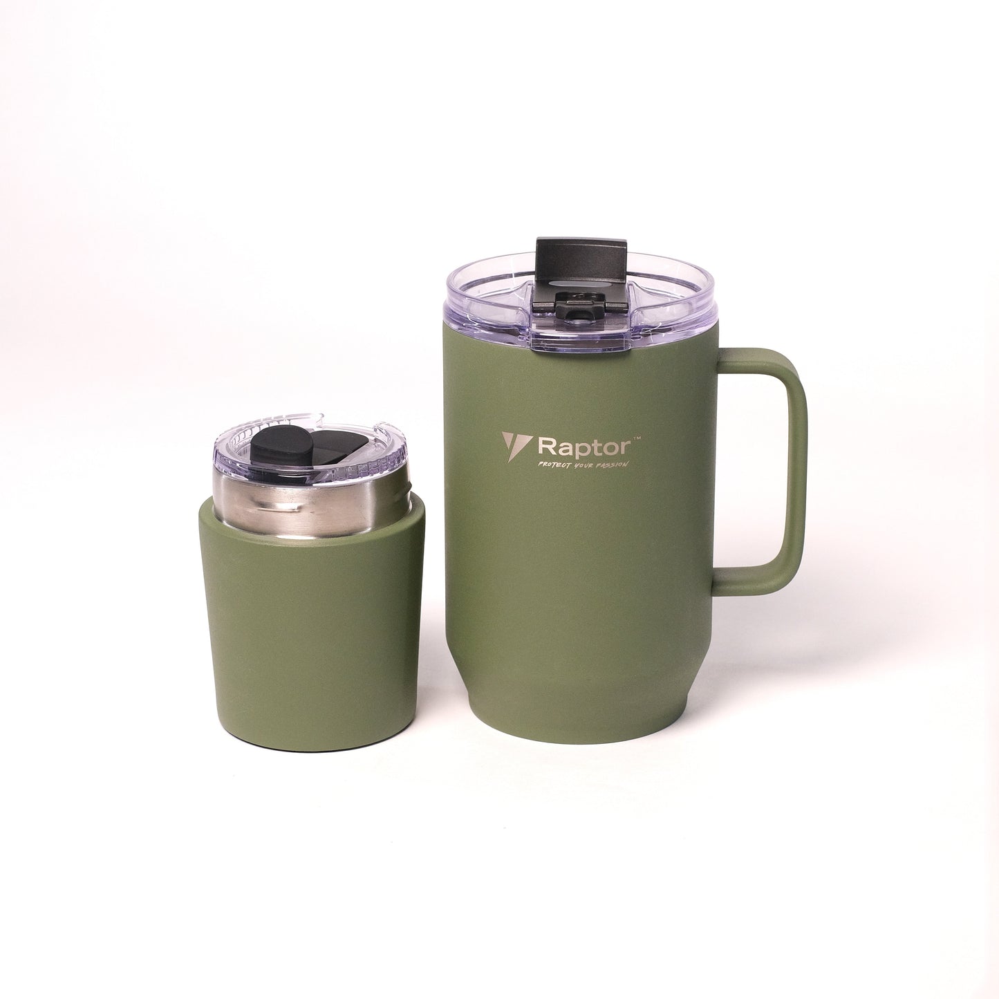 Raptor FUSION 28oz Tumbler 2-in-1 Double-Wall Vacuum Insulated Tumbler Double Decker Drinkware Hot And Cold Leak Proof On the Go Water Bottle