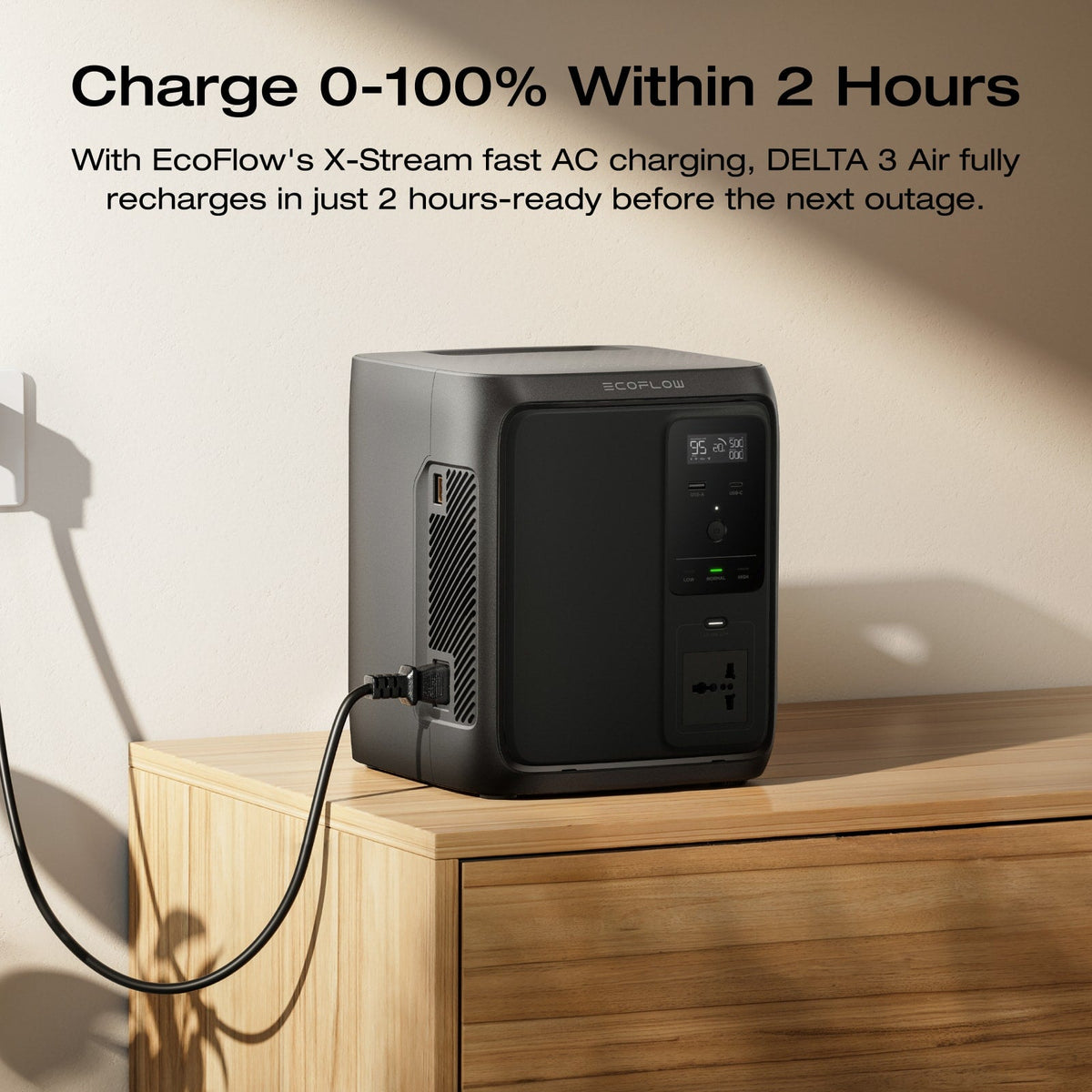 EcoFlow DELTA 3 1000 Air 960Wh Portable Power Station for Home Backup Outdoor Camping & RV