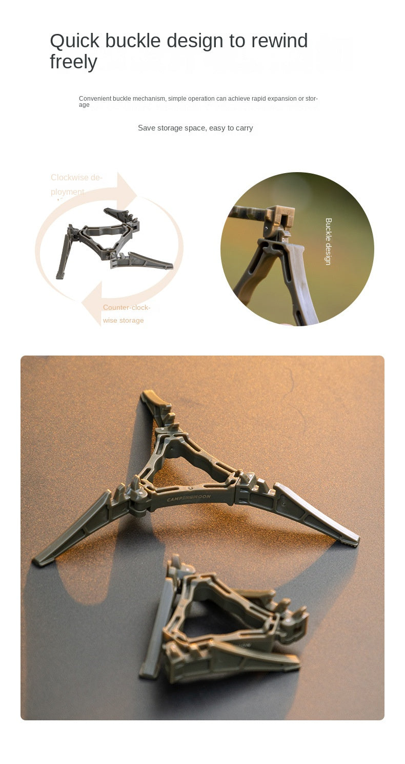 Campingmoon Z41 Butane Canister Mounting Bracket Universal Foldable Tripod Stand 110g 230g 450g Camping Threaded Screw Type 250g Standard Nozzle Type