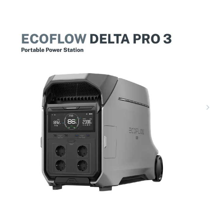 EcoFlow Delta Pro 3 Power Station Portable Home Battery Backup Charging 80% In 1 Hour 4000W Up To 6000W With X-Boost Battery Backup Energy Storage
