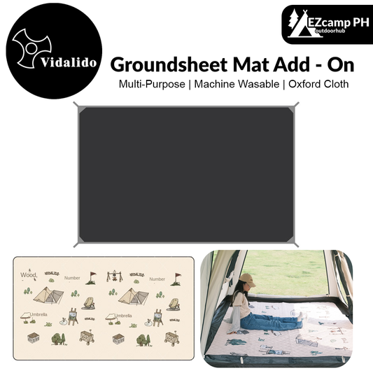Vidalido VICORE Series Add-on Accessories Portable Groundsheet Mat Canopy Pole Thick Wear-Resistant Waterproof Moisture-proof Machine Washable Picnic