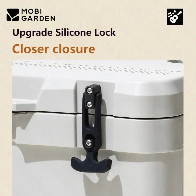 Mobi Garden GLACIER Rotomolded Cooler Storage Box 25L Food Drink Ice Chest Cold Hot Container Cold up to 84H Long Lasting Food Grade PU PP Material