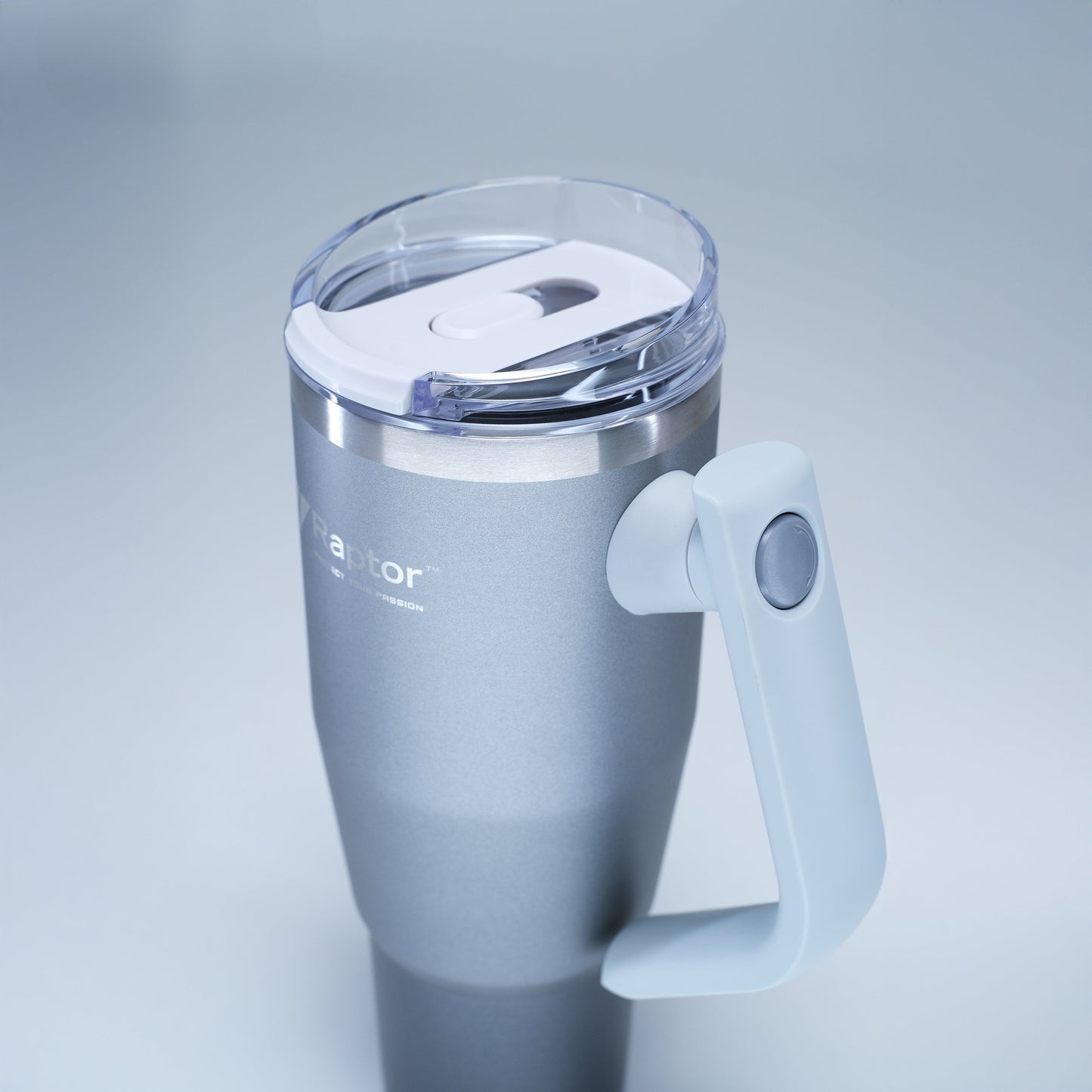 Raptor TWIST 40oz Tumbler Unique Rotating Handle Double-Wall Vacuum Insulation Cup Holder-Friendly Design Rust-Resistant Durability Drinkware