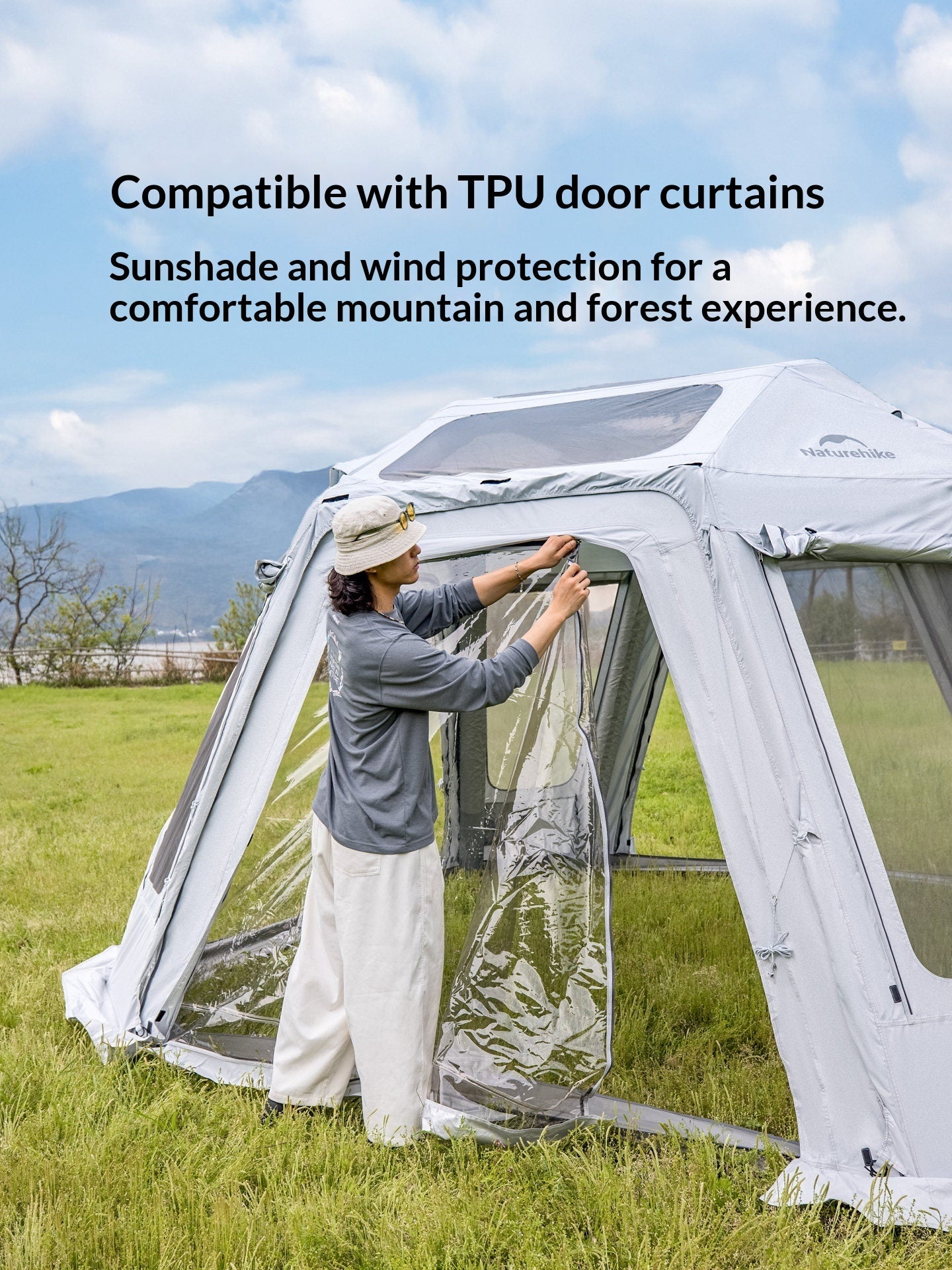 Naturehike 2026 AIR FL 13.0 / 6 0 / 3.0 Modular Tent Portable 6-8 Persons Air Inflatable Camping Tent Multiple Setups TPU Panoramic Sunroof Outdoor