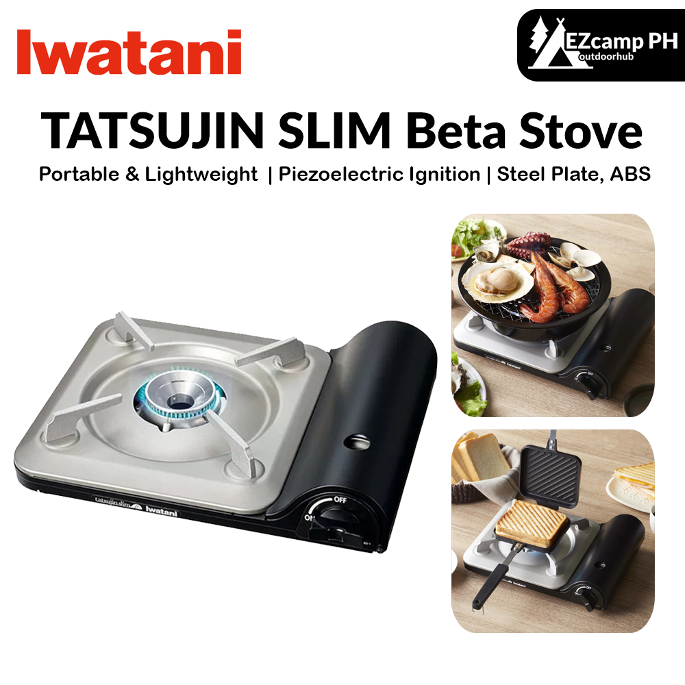 Iwatani Tatsujin Slim Beta Stove Portable Butane Canister Cassette Gas Stove Indoor Outdoor Camping Travel High Power 3.2kw Firepower Burner