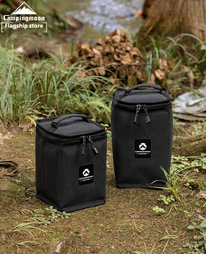 Campingmoon Lighting Storage Bag Multifunctional Large Canvas Lighting Tote Bag Lantern Gas Lamp Shockproof Bag Stove Flat Gas Canister Outdoor