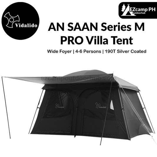 Vidalido AN SAAN Series M PRO Villa Tent Portable 4-6 Person Cabin Style Tent Large Space Three Dimensional Ventilation Outdoor Camping Waterproof
