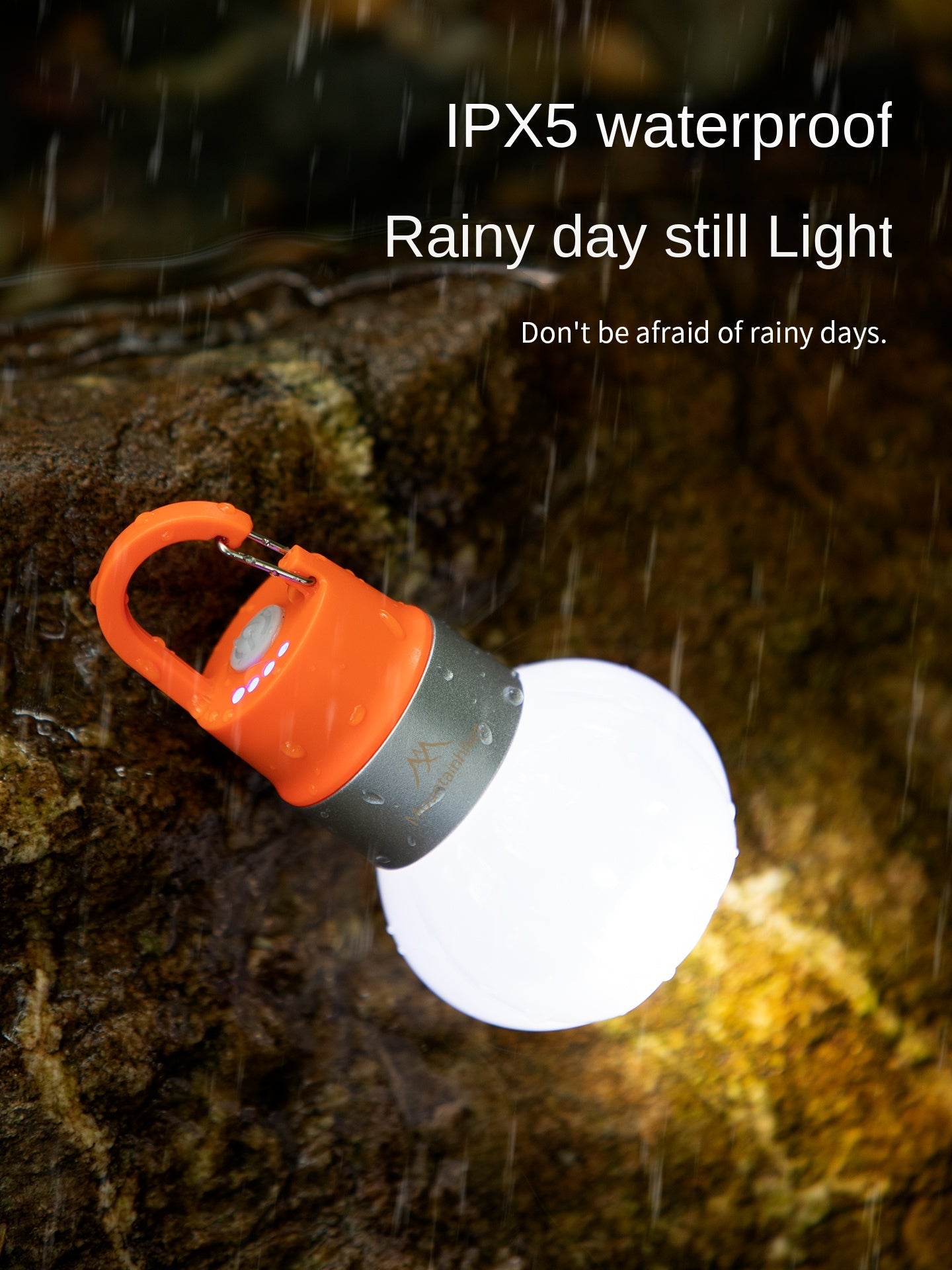 Mountainhiker Hanging Hook Lantern Portable Lamp Outdoor Waterproof USB C Charging Wireless Bottle Cap LED Light 2-20H Battery Working Time