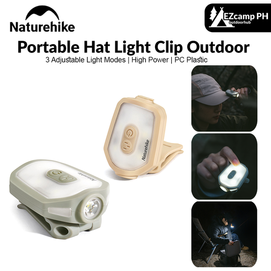 Naturehike Portable Hat Light Clip Outdoor Ultralight Led Headlights Night Lighting Led Lamp Fishing Hat Clip Adjustable Lighting Equipment Camping Hiking Beach Travel Heavy Duty Original Nature Hike