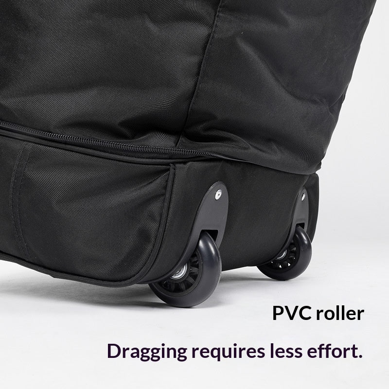 Blackdog Rolling Duffel Storage Bag Portable Folding 88L/123L Capacity PVC Roller Wheel Carry Utility Bag Compact Storage Outdoor Camping Equipment