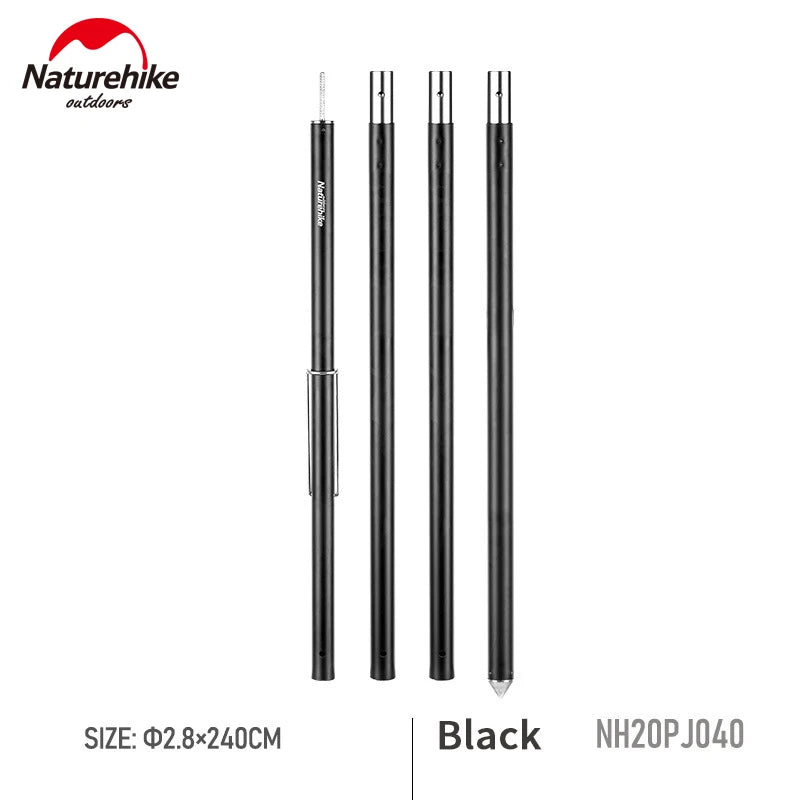 Naturehike 2.4M | 2.8M Portable Aluminum Alloy Ultralight Outdoor Camping Tent Awning Canopy Tarp Folding Foldable Pole Rod