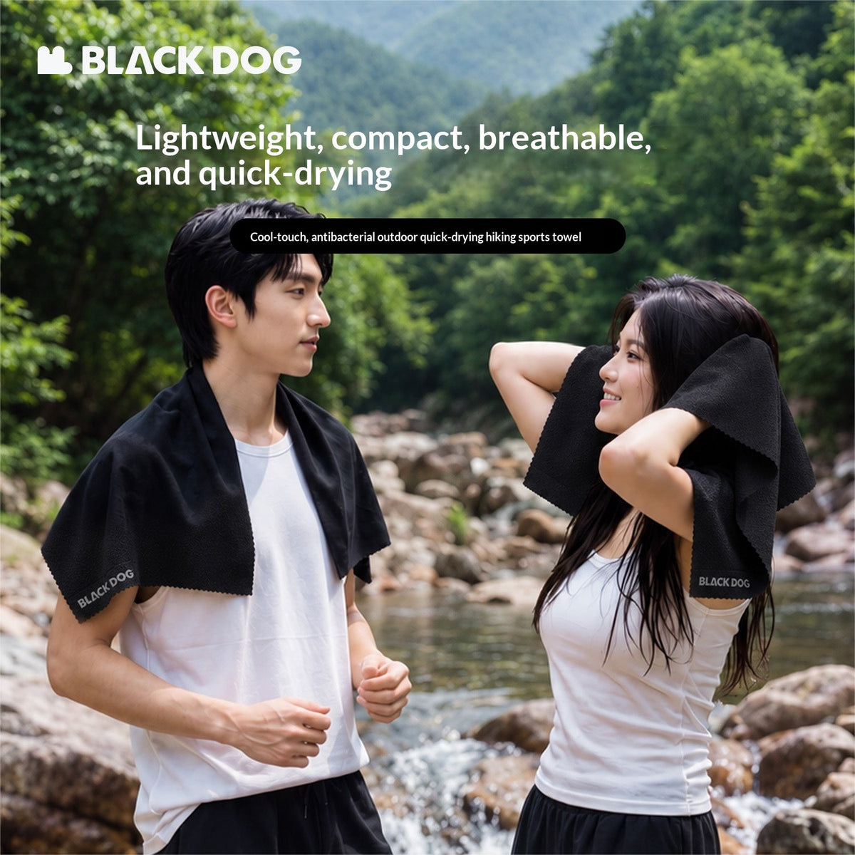 Blackdog Fast Dry Towel Ultralight Portable Quick Absorbent Camping Travel Gym Face Bath Body