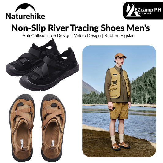 Naturehike Non-Slip River Tracing Shoes Men's Outdoor Portable Lightweight Breathable Mesh Summer Sandals Amphibious Wear-Resistant Wading Shoes
