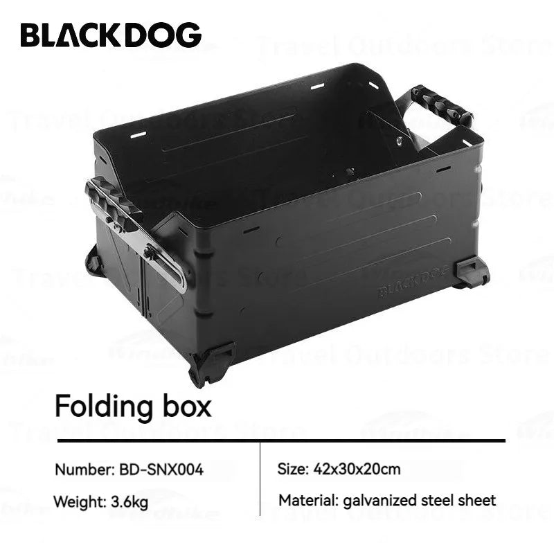BLACKDOG Outdoor Folding Toolbox Portable 25L Foldable Storage Box Stackable Free Splicing Stacking Suitcase Outdoor Travel Camping Accessories