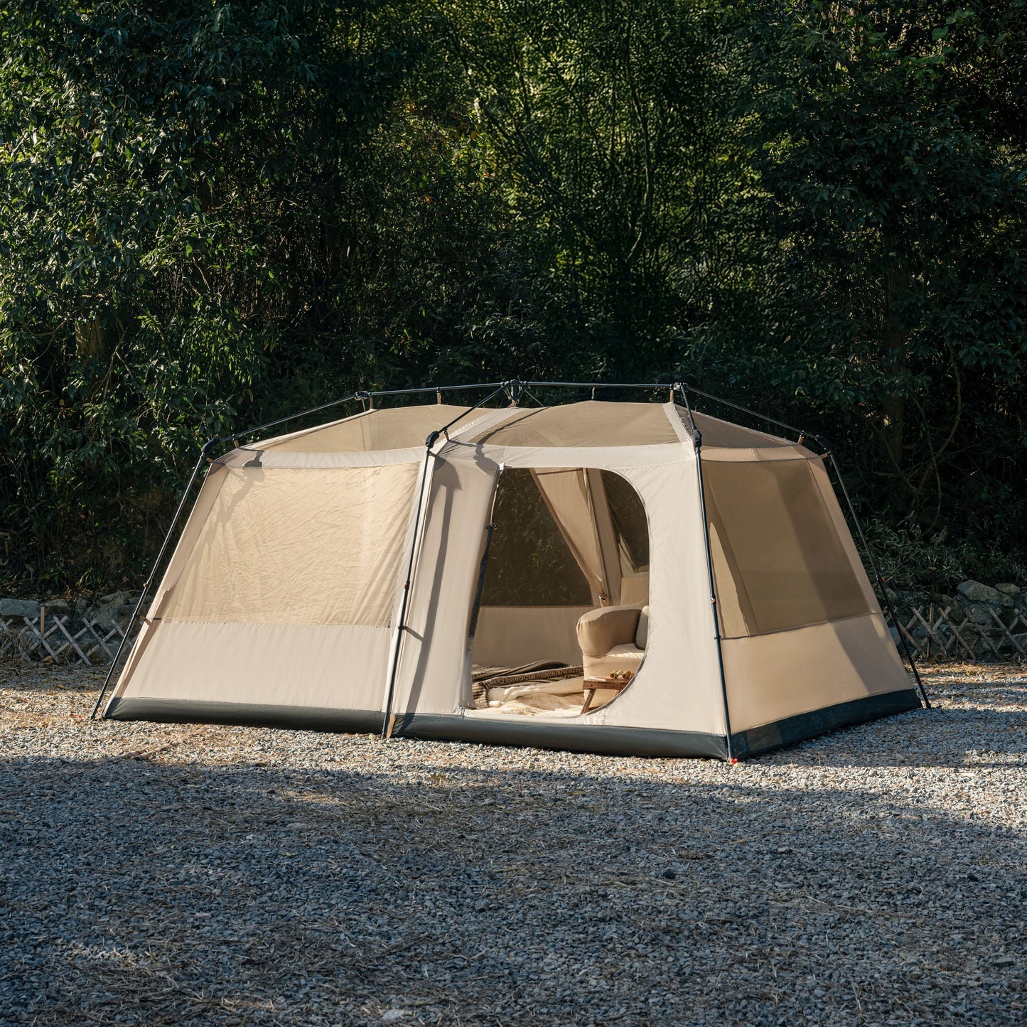 Naturehike VILLAGE 13 LITE Ridge Automatic Tent Fast Build Cabin Style Tent 6-8 Persons 2 Bedroom 1 Living Area Large 13m² Interior Space Outdoor