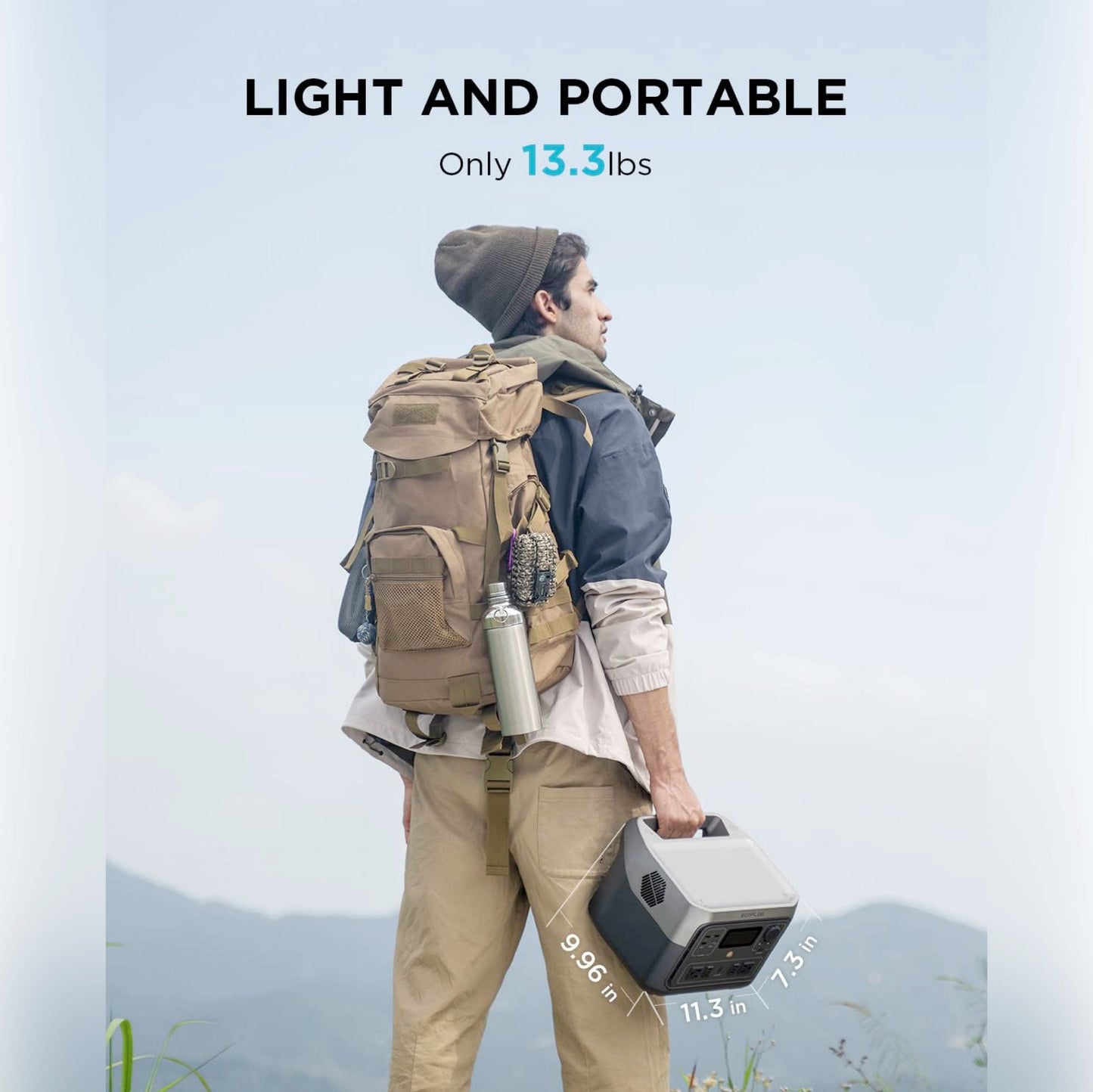 Ecoflow RIVER 2 Max Power Station 499/512Wh Solar Generator With LiFePO4 Battery Charging In 1 Hour 500W Up To 1000W With X-Boost Power Emergency Power Source Energy Storage