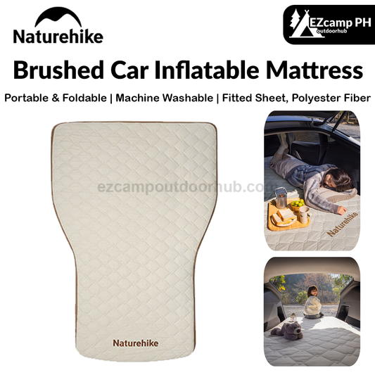 Naturehike Brushed Car Inflatable Mattress Portable Mat Adjustable Firmness Car Trunk Sleeping Nap Bed Machine Washable Outdoor Camping Travel