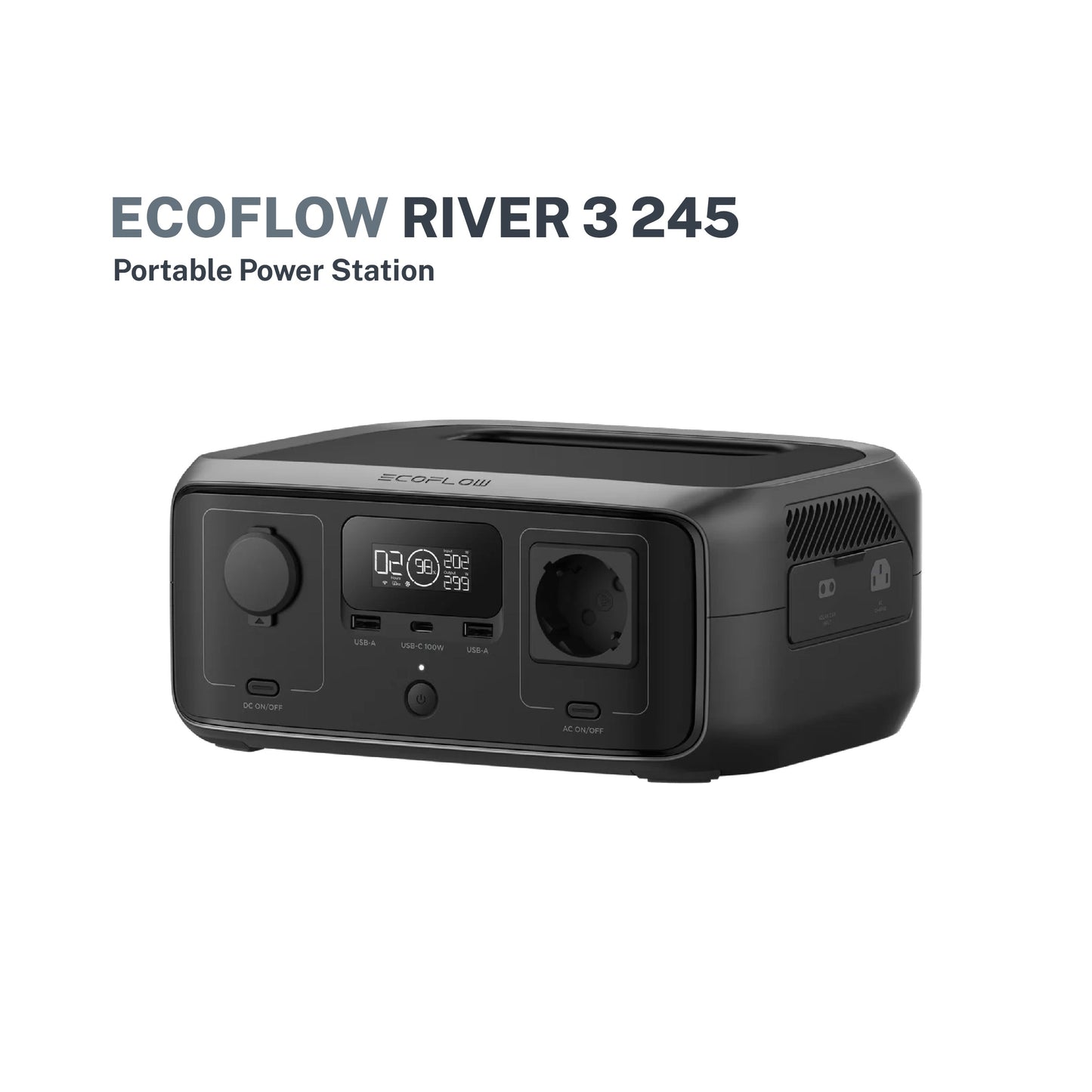 Ecoflow River 3 Power Station Charging 100% In 1 Hour 300W Up To 600W With X-Boost Power Source Battery Backup Energy Storage