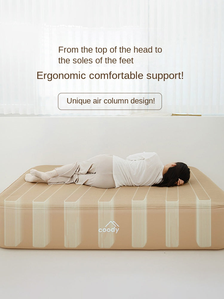 Coody AIR BLOCK Automatic Premium Air Bed Portable Foldable Mattress Pad 35CM High Single Queen King 1-3 Person Built-in Air Pump Outdoor Camping