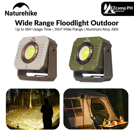 Naturehike Wide Range Floodlight Outdoor Portable Square Mini Light Hanging Rechargeable Lamp Lantern Emergency Light Waterproof Up To 48H Usage Time