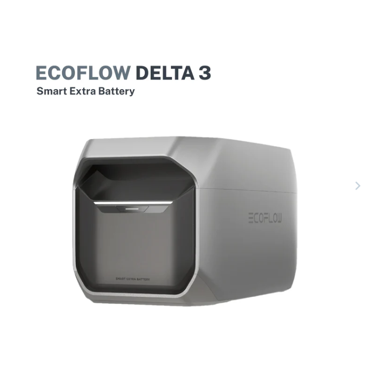 Ecoflow Delta 3 Extra Battery Add-on Portable Lightweight Power Source Battery Backup Energy Storage Emergency Backup