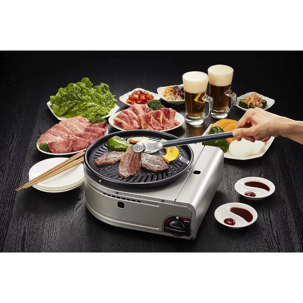 Iwatani YAKIMARU II Barbeque Stove Portable Lightweight Butane Canister Cassette Gas BBQ Grill Heat Resistance Aluminum Die Cast