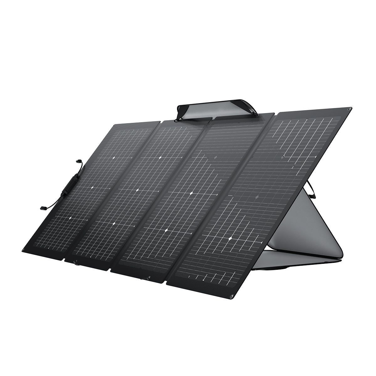 ECOFLOW 220W Single Face and Bi-facial Solar Panel Portable Lightweight Single Side Foldable Solar Panel Complete With Adjustable Kickstand Waterproof IP68 Durable For Off The Grid Living