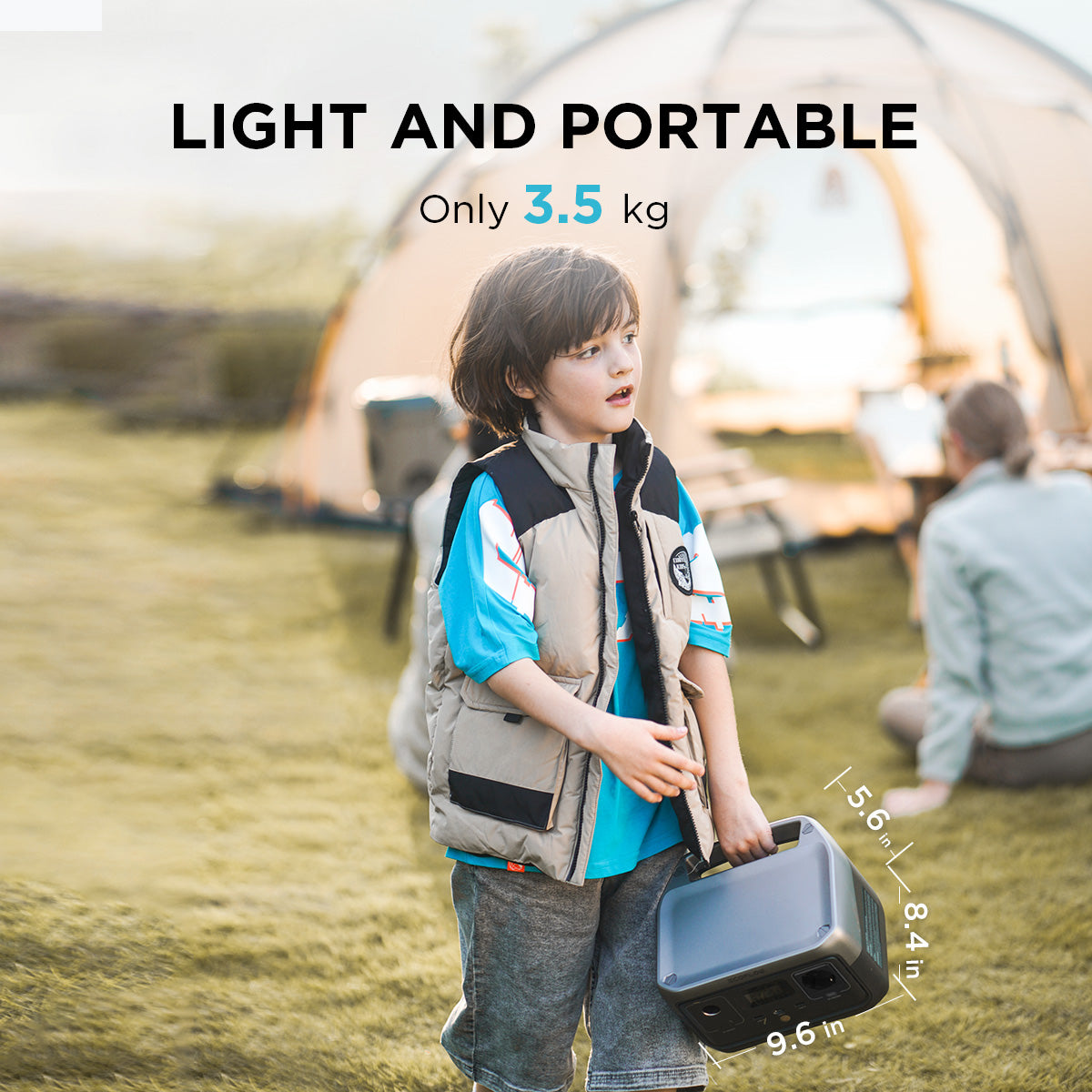 EcoFlow RIVER 2 Power Station 256Wh Solar Generator With LiFeP04 Quick Charging In 1 Hour Up To 600W Power For Emergency Power Source Energy Storage