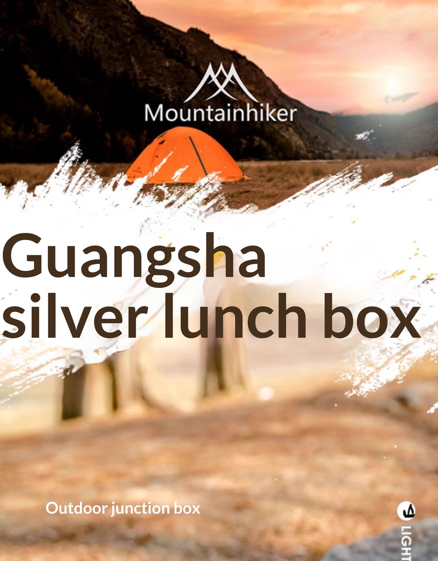 Mountainhiker SOLO Lunchbox Cookware Kit Set Portable Ultralight 650ml Tin Aluminum Square Lunch Box Extended Heat Resistant Handle Outdoor Camping