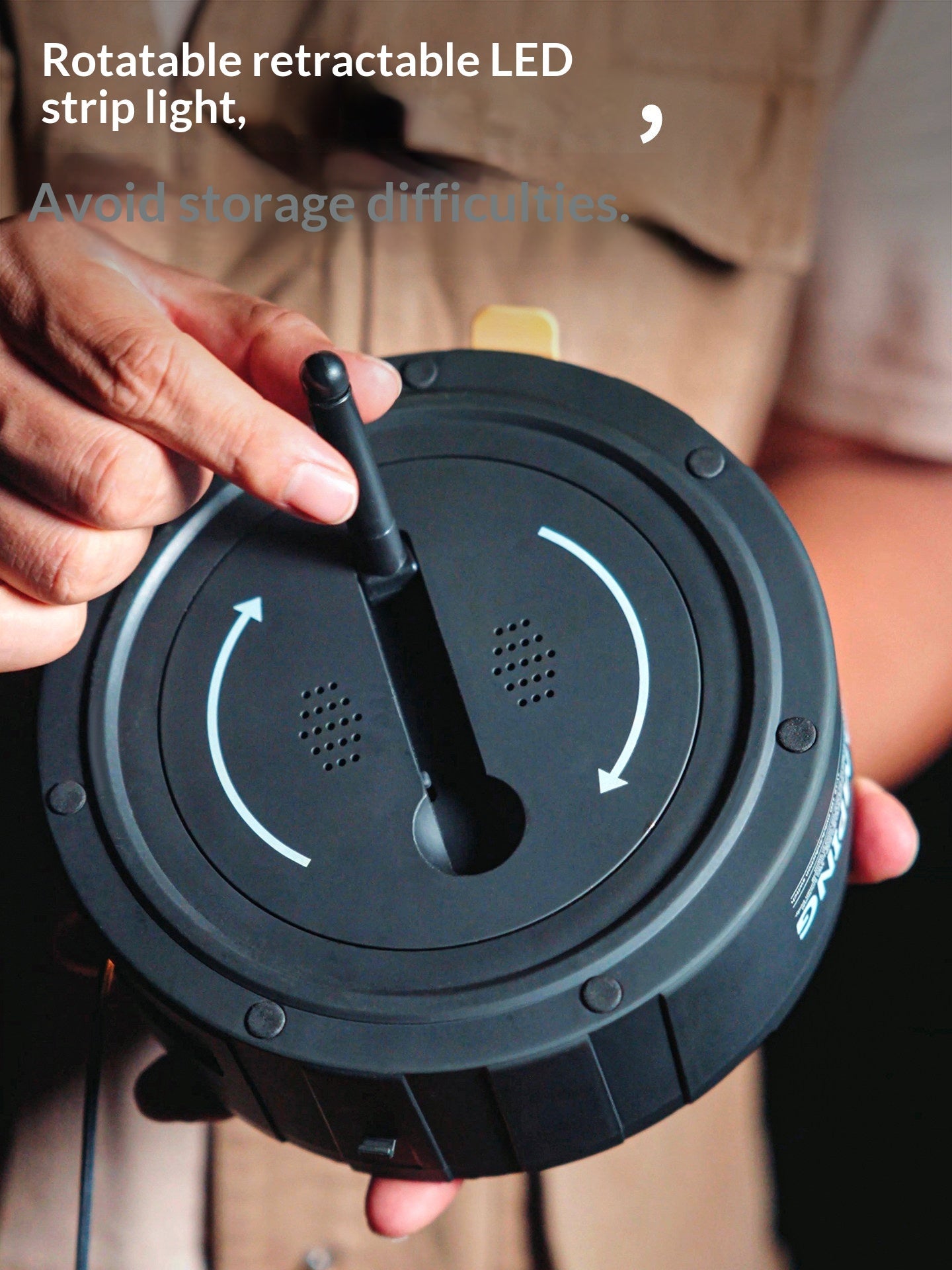 TBZ Solar Alarm Light String Multipurpose 13M Atmosphere Lamp Solar Charging Thermal Detection Sensor Alarm 300 Lumens 3600mAh Battery Up To 25H Outdoor