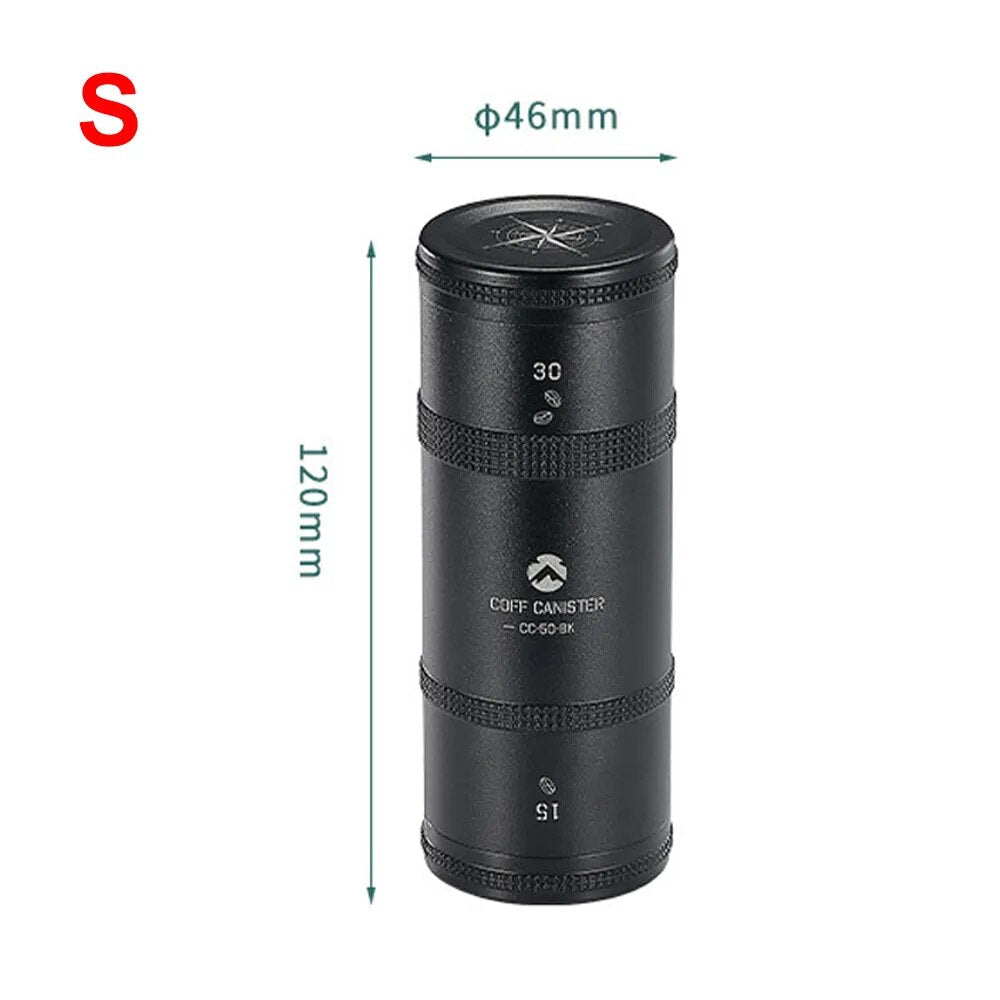CAMPINGMOON CC-50 CC-51 Coffee Bean Storage Canister Portable Lightweight Multipurpose Moisture Proof Aluminum Alloy Tea Leaves Sealed Jar Container
