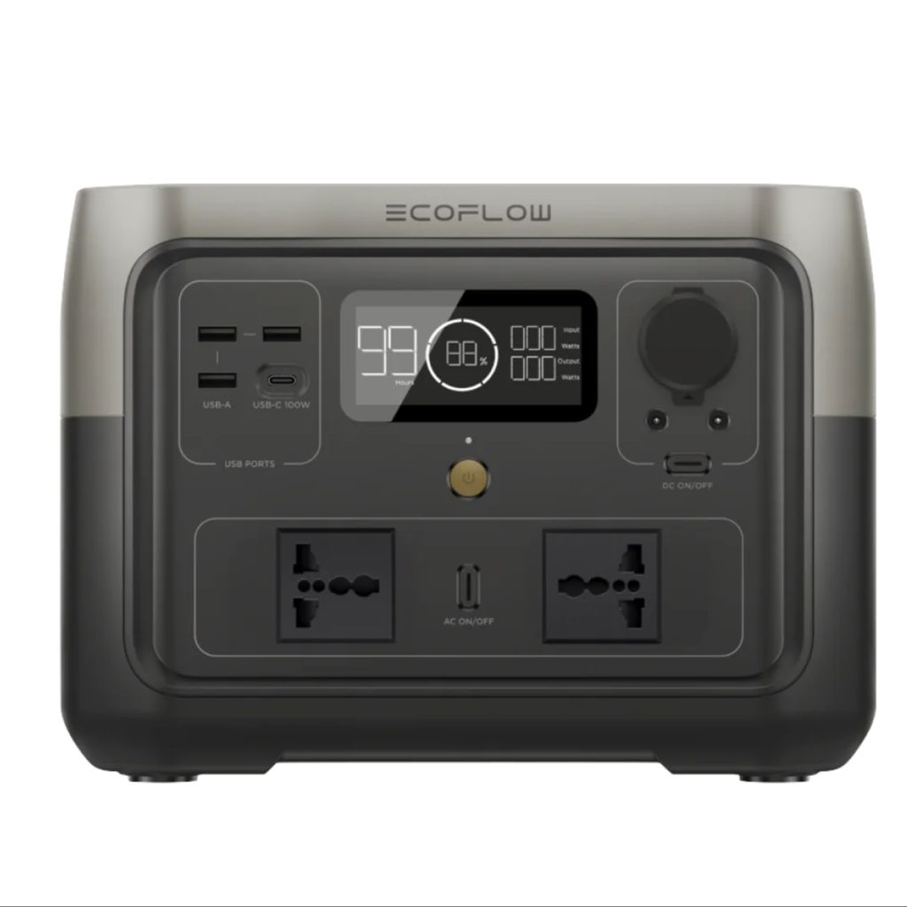 Ecoflow RIVER 2 Max Power Station 499/512Wh Solar Generator With LiFePO4 Battery Charging In 1 Hour 500W Up To 1000W With X-Boost Power Emergency Power Source Energy Storage