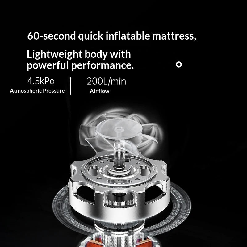 Naturehike WIND AIR Outdoor Inflator Multi-Functional Mini Air Pump 4.5KPA LED Lighting Lamp Lantern For Inflatable Camping Equipment & Accessories