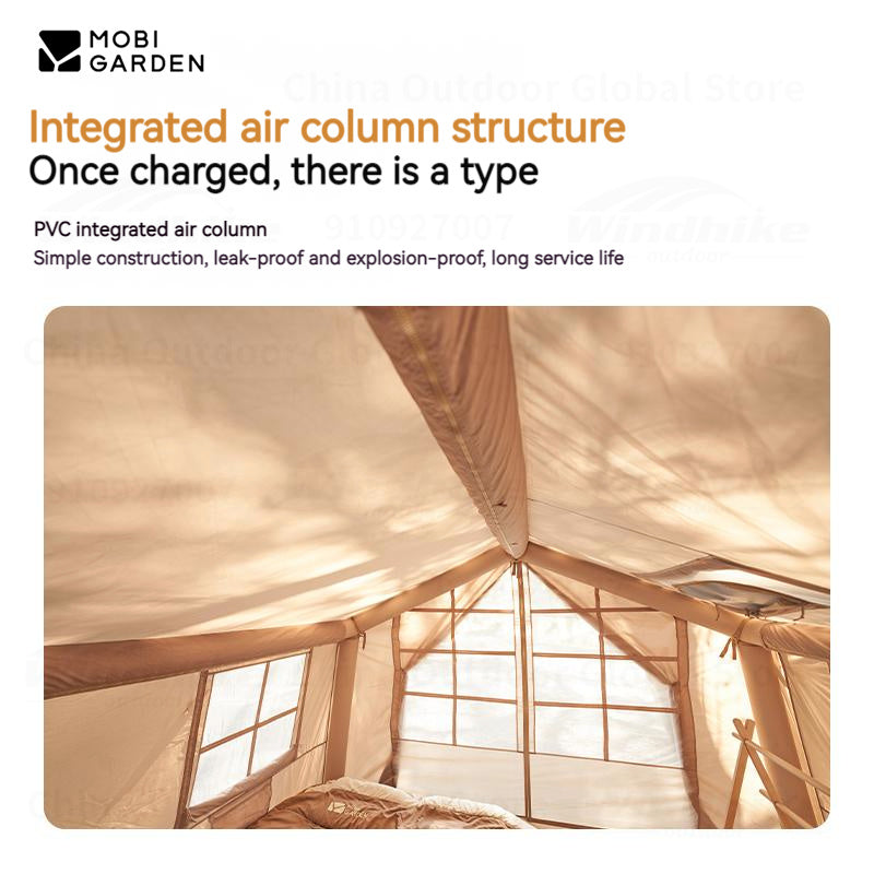 MOBI GARDEN CLOUD HOME Air Tent Portable 7m Inflatable Large Space Waterproof Windproof Family Outdoor With Air Pump 600D Oxford Cloth