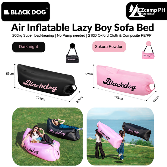 BLACKDOG Air Inflatable Lazy Boy Sofa Bed Outdoor Ultra-light Portable Air Matress Bed Tear-resistant Puncture-resistant Foldable Island Sleeping Pad
