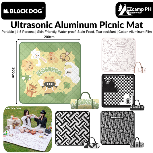 BLACKDOG Portable Ultrasonic Aluminum Picnic Mat Soft And Skin-Friendly Water-proof Moisture-Proof And Stain-Proof Mattress Sleeping Pad Blanket