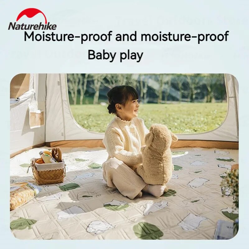Naturehike HAPPY Series Ultrasonic Picnic Mat Waterproof Moisture Proof 3-10 Persons Cushion Pad Eco-Friendly Cotton Blankets Village 6.0 13 Add-on